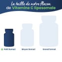 La taille de notre flacon de Vitamine C Liposomale