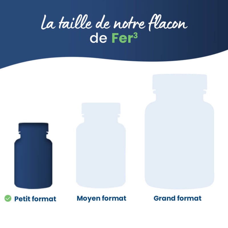 Complexe Fer3 : Fer et Vitamine C taille du flacon