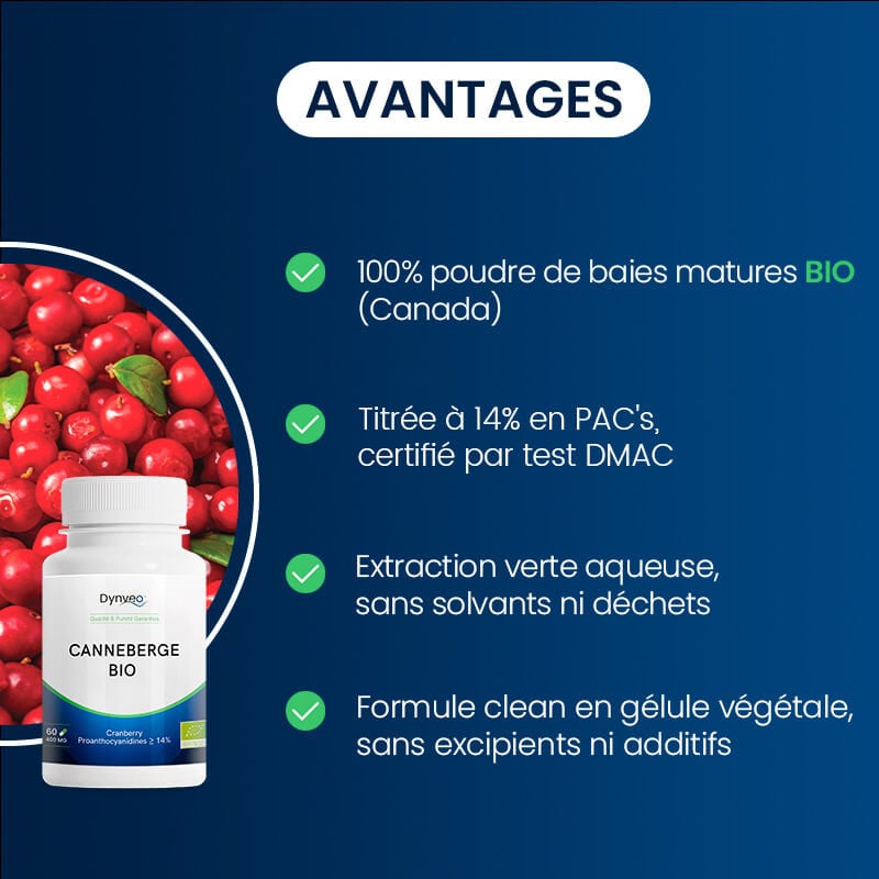 avantages de la Canneberge BIO