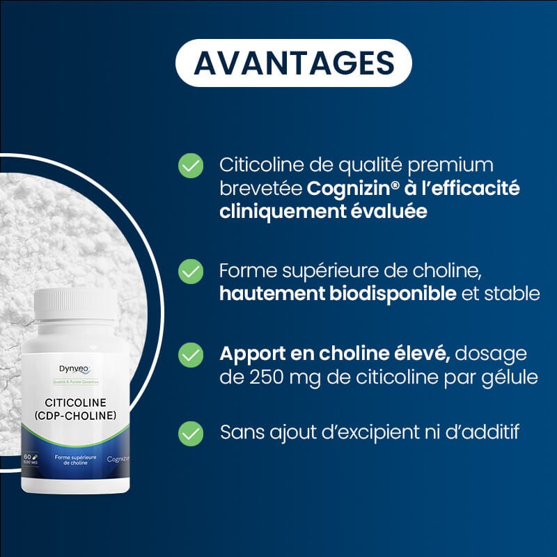 Avantages Citicoline Cognizin®