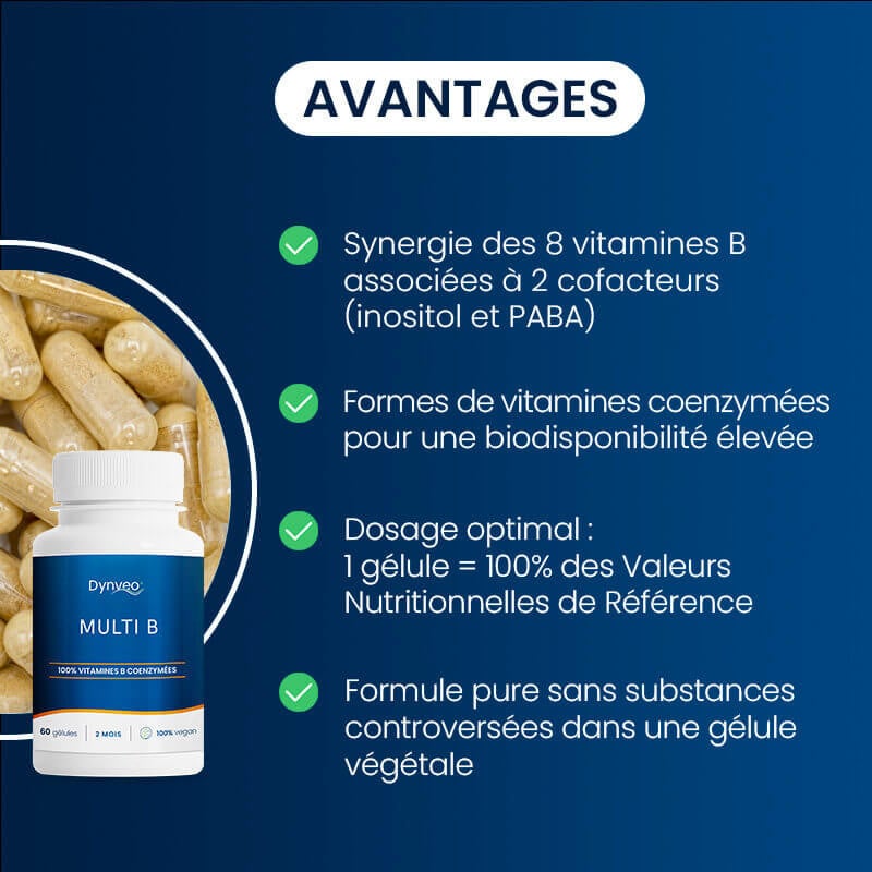 Les avantages de notre complexe vitamines B