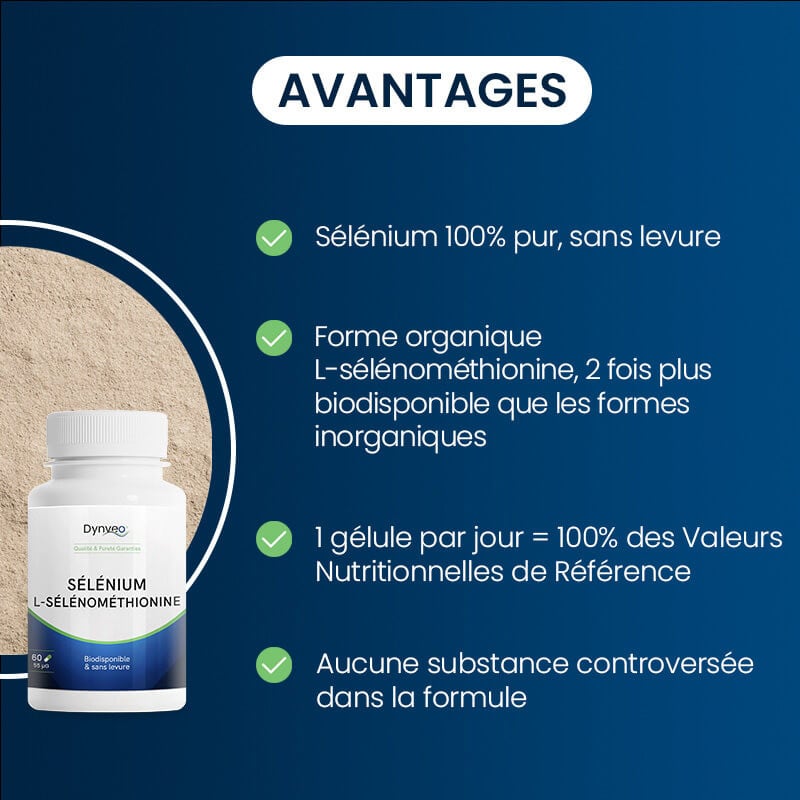 sélénium l-sélénométhionine avantages