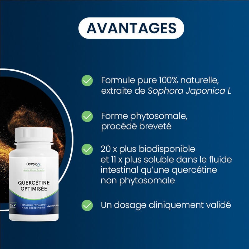 Avantages de notre Quercétine phospholipide Quercefit
