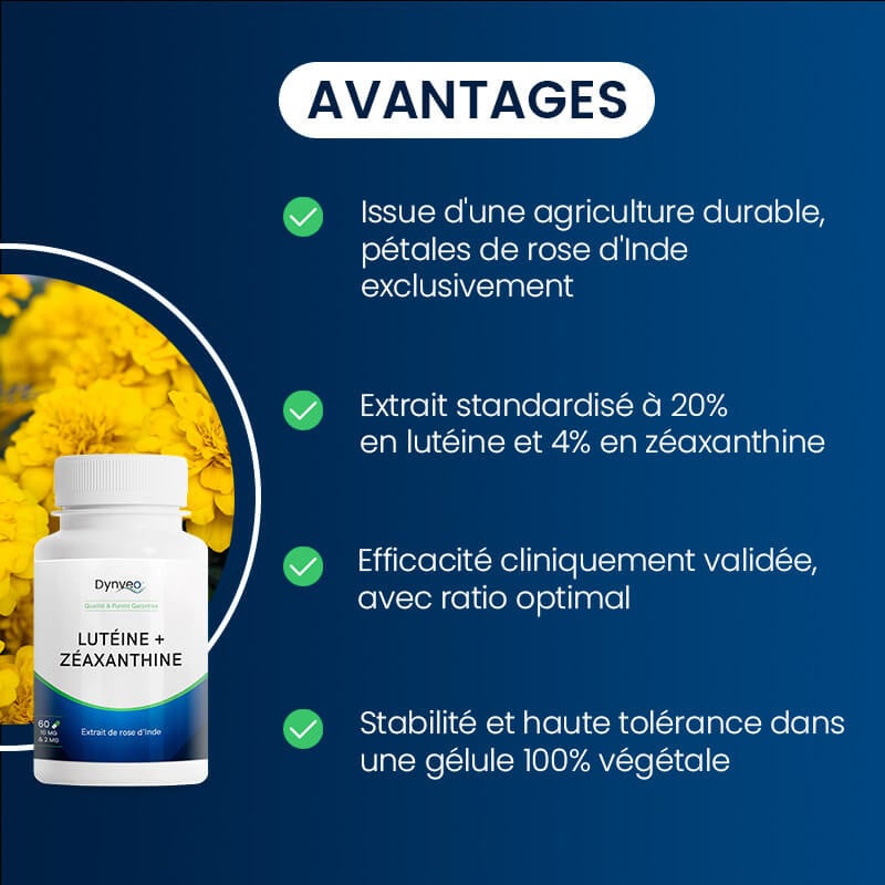 Avantages lutéine & zéaxanthine