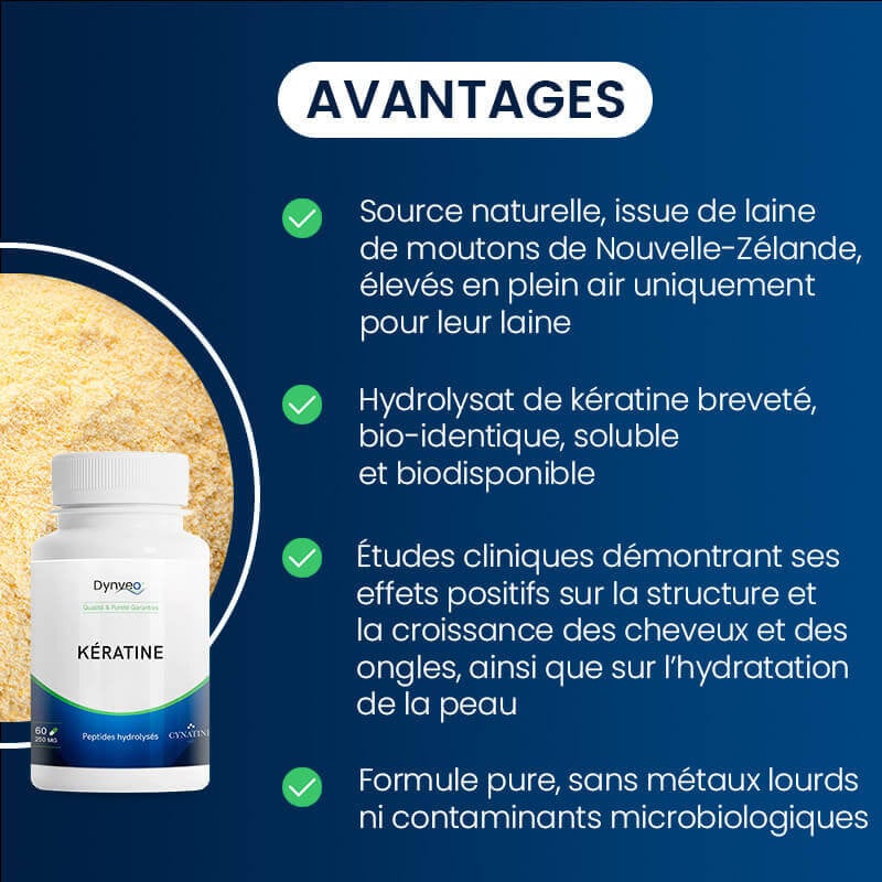 Avantages de l'Hydrolysat de Kératine