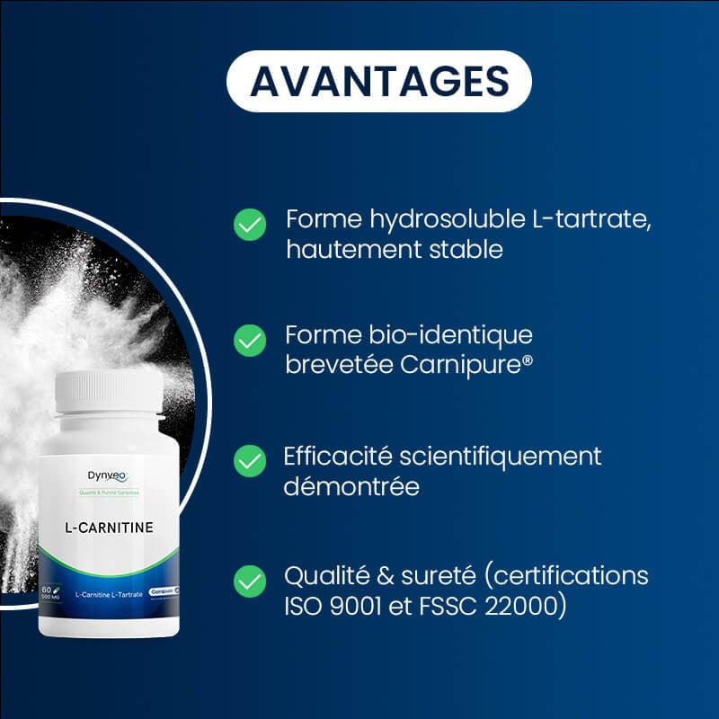 Avantages de la L-Carnitine (L-tartrate)