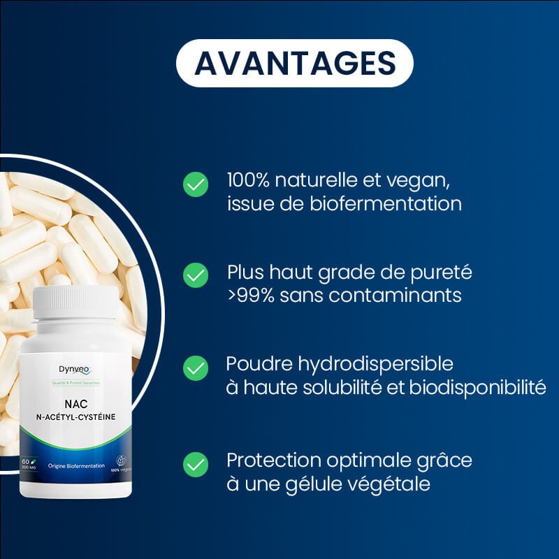Avantages de la N-Acétylcystéine pure