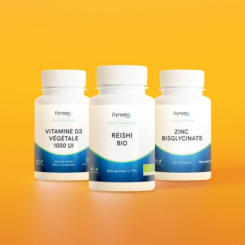 Pack Immunité : Reishi Bio, Vitamine D3 et Zinc
