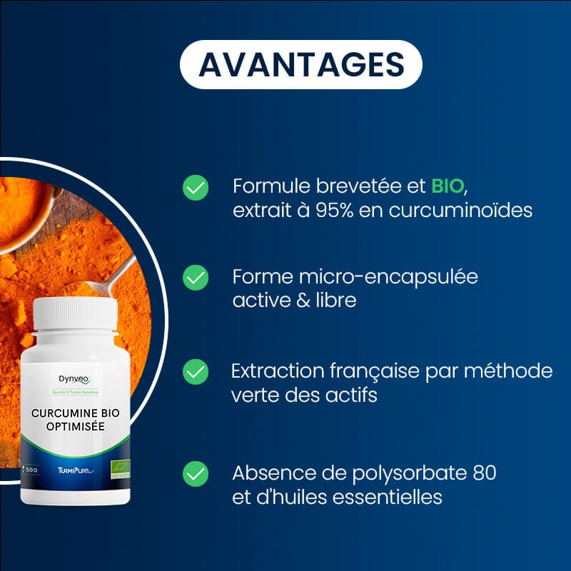 Avantages du Curcuma Bio Optimisé en poudre