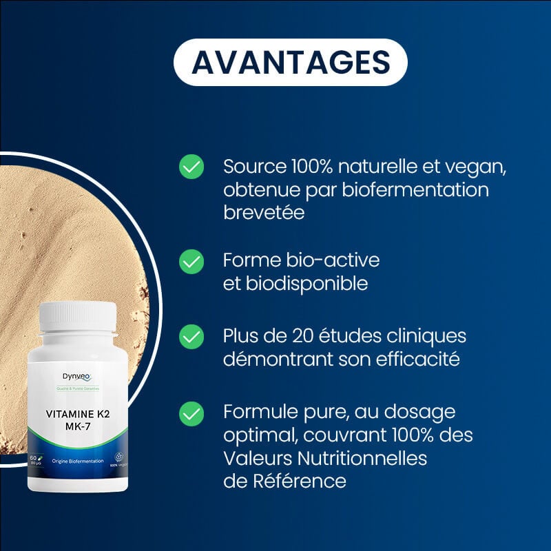 Vitamine K2 MK-7 avantages