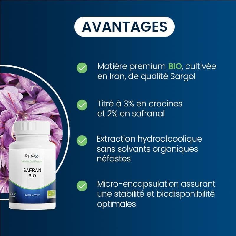 avantages du safran bio