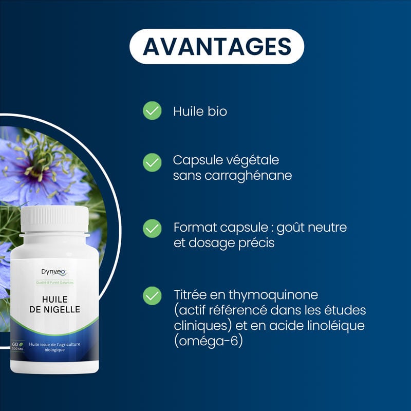 Avantages Huile de Nigelle