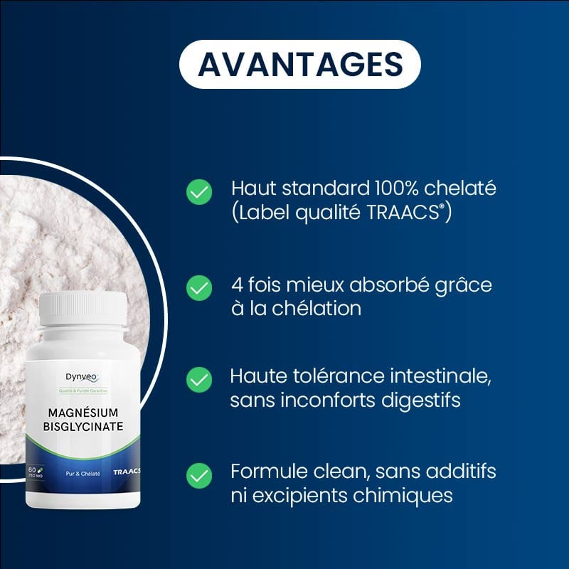 Avantages du Magnésium bisglycinate