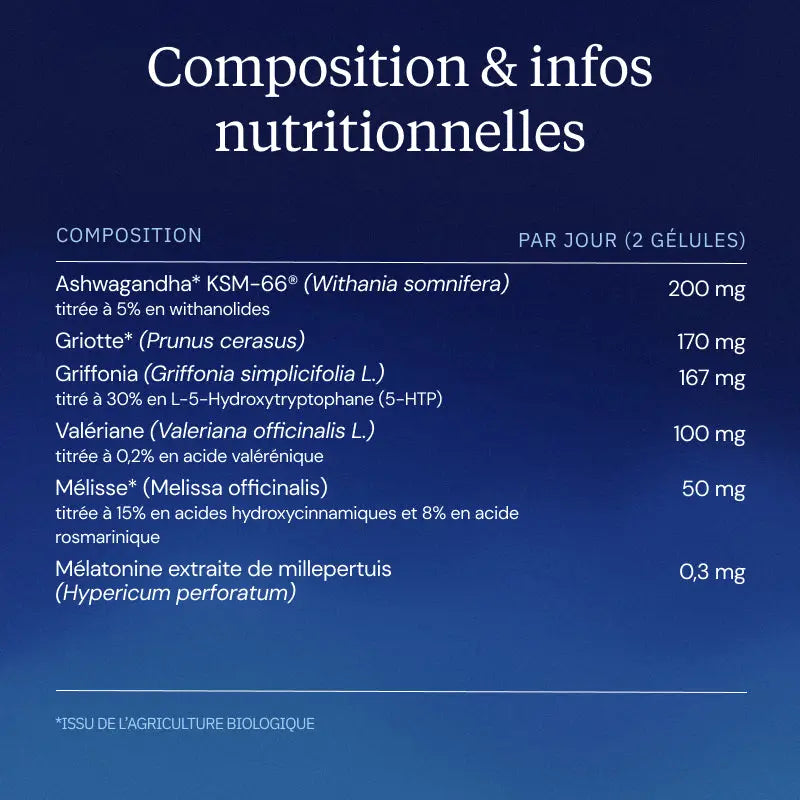 complexe sommeil composition
