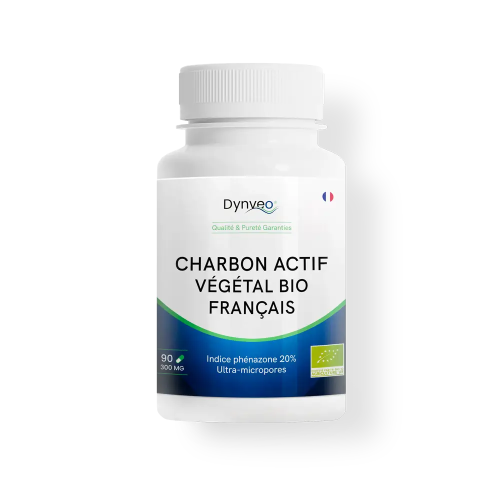 flacon pilulier charbon actif vegetal bio