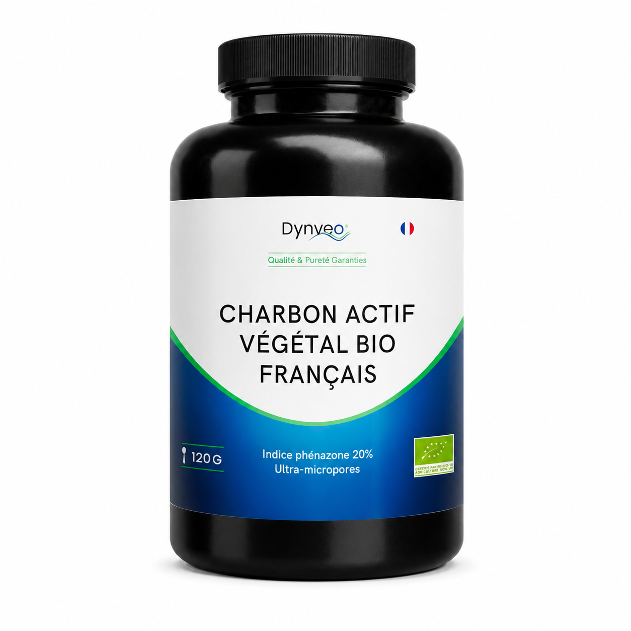 Charbon Végétal Activé BIO français - gélules et poudre
