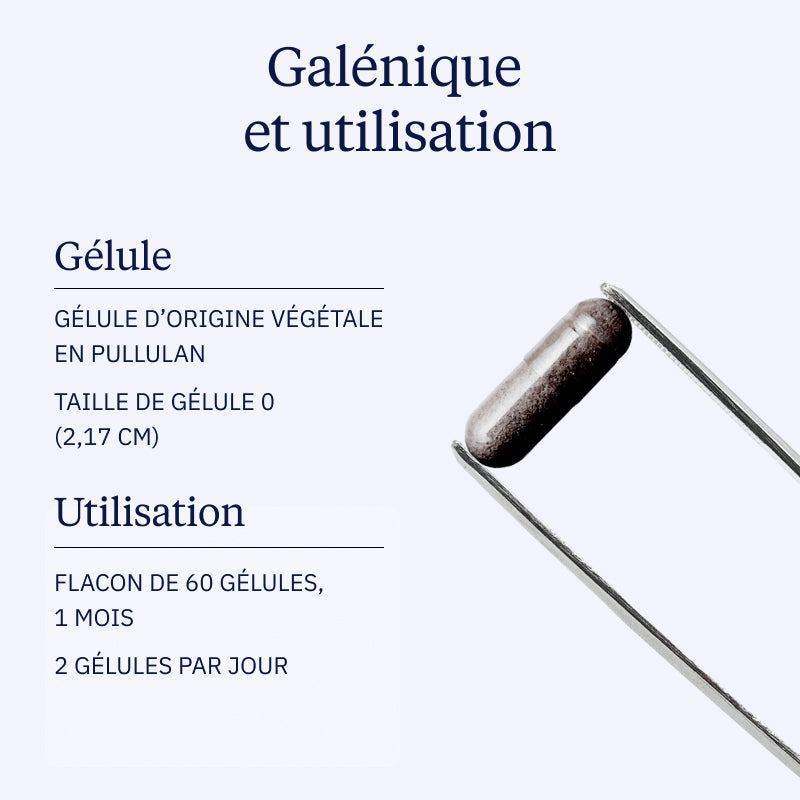 Mélanine galénique