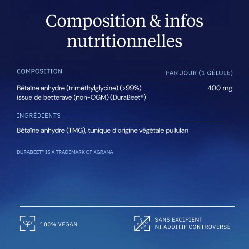 TMG : Trimethylglycine composition