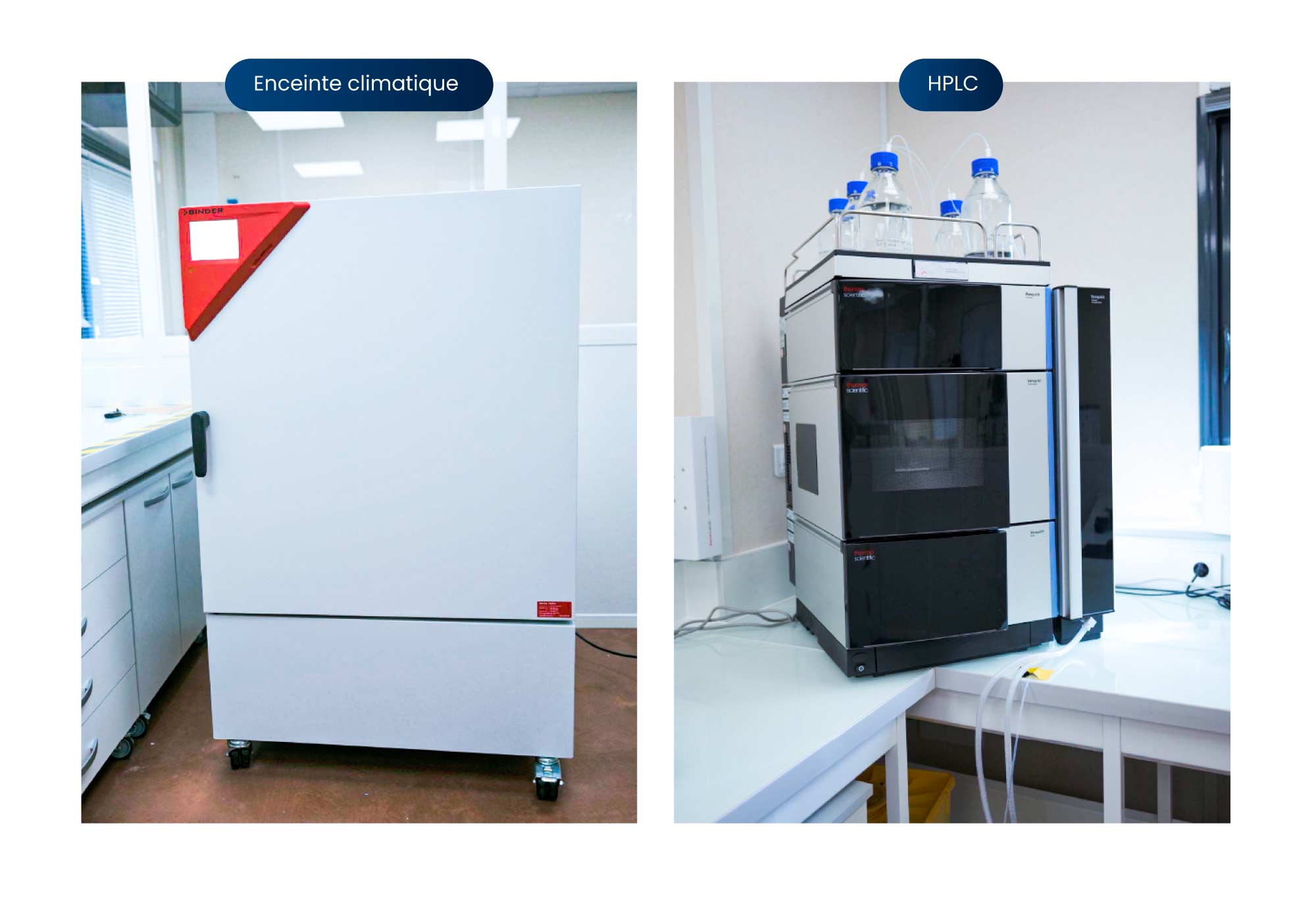 Enceinte climatique et HPLC