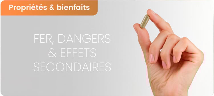 Dangers et effets secondaires du fer