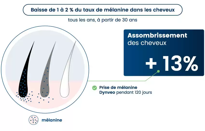 Mélanine cheveux